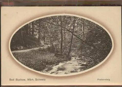 Buckow Maerkische Schweiz Poetensteig Kat. Buckow Maerkische Schweiz