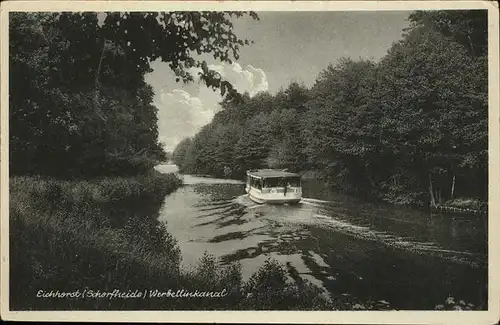 Eichhorst Eberswalde Werbellinkanal Boot Kat. Schorfheide