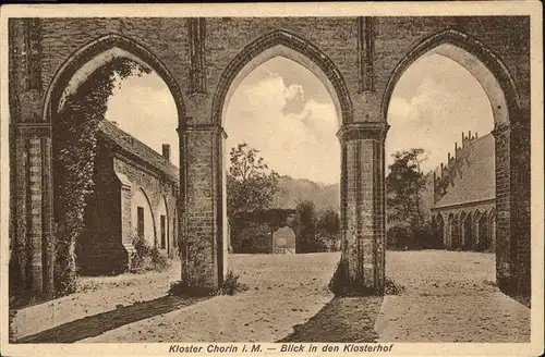 Chorin Kloster Klosterhof Arkaden Kat. Chorin