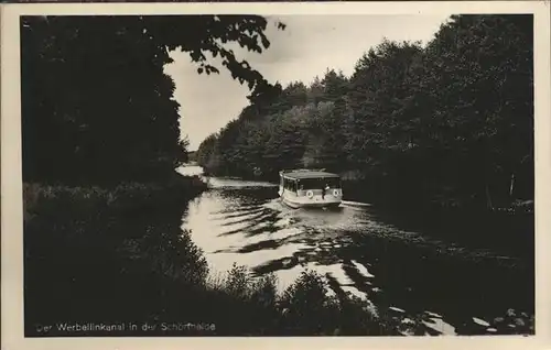 Altenhof Eberswalde Werbellinkanal in der Schorfheide Boot Kat. Schorfheide