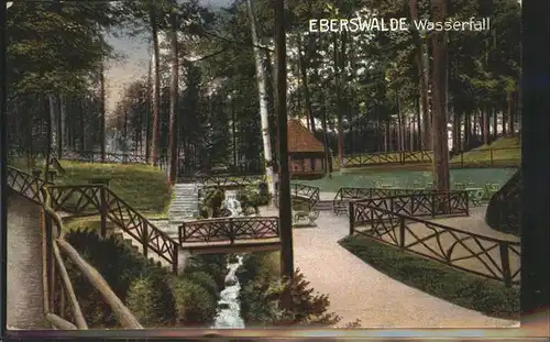 Eberswalde Partie am Wasserfall Waldstadt Kat. Eberswalde