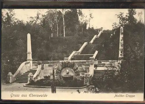 Eberswalde Moltketreppe Brunnen Luftkurort Kat. Eberswalde