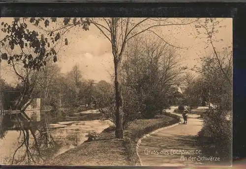 Eberswalde Promenade an der Schwaerze Kat. Eberswalde