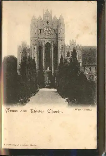 Chorin Kloster Portal Kat. Chorin