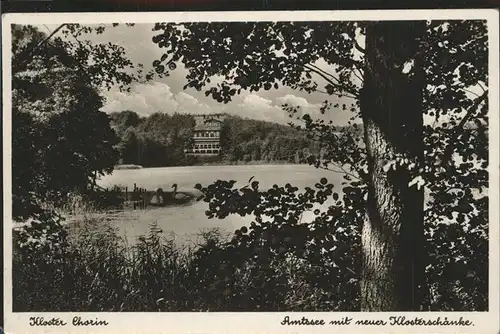 Chorin Amtssee mit Klosterschaenke Kat. Chorin