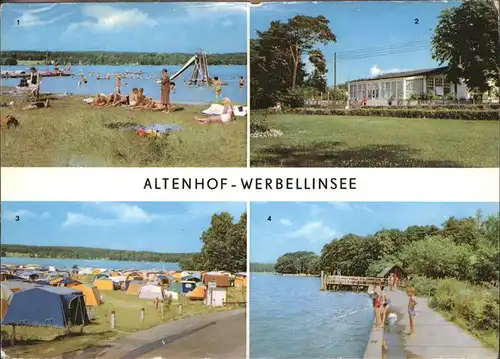 Altenhof Eberswalde Werbellinsee Badestrand Suesser Winkel FDGB Erholungsheim Strandpavillon Campingplatz Kat. Schorfheide