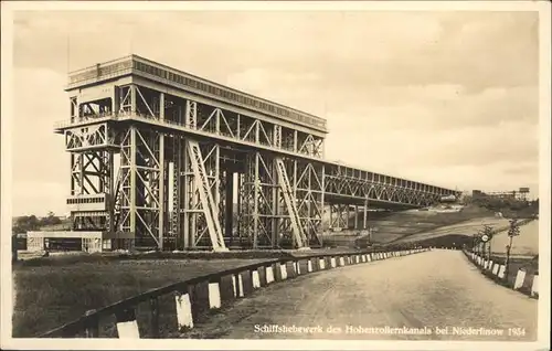 Niederfinow Schiffshebewerk Hohenzollernkanal Kat. Niederfinow