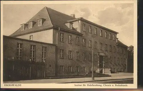 Eberswalde Institut fuer Holzforschung Chemie Bodenkunde Kat. Eberswalde