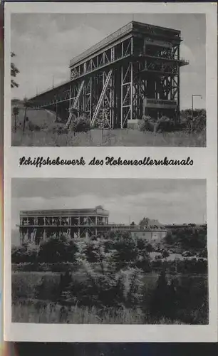 Niederfinow Schiffshebewerk Hohenzollernkanal Kat. Niederfinow