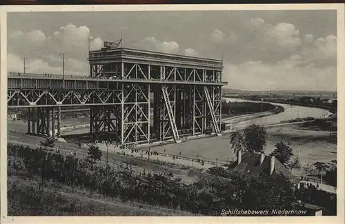 Niederfinow Schiffshebewerk Hohenzollernkanal Kat. Niederfinow