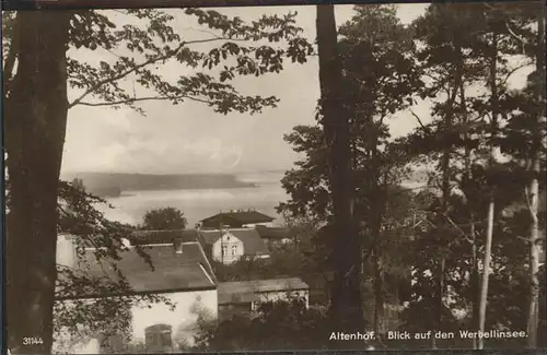 Altenhof Eberswalde Blick auf Werbellinsee Kat. Schorfheide