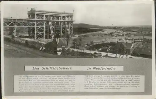 Niederfinow Schiffshebewerk Kat. Niederfinow