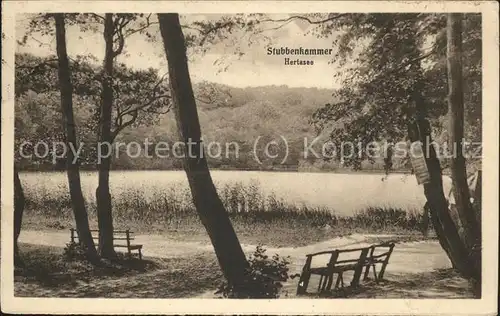 Stubbenkammer Ruegen Partie am Herthasee Kat. Sassnitz