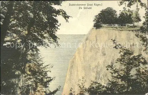 Stubbenkammer Ruegen Schlucht Kreidefelsen Aussichtsplattform Kat. Sassnitz