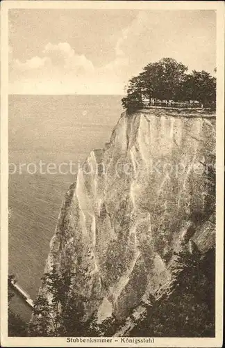 Stubbenkammer Ruegen Koenigsstuhl Kreidefelsen Steilkueste Aussichtsplattform Kat. Sassnitz