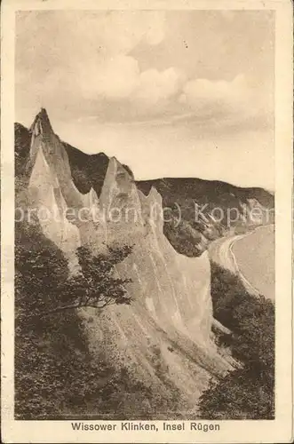 Wissower Klinken Kreidefelsen Steilkueste Kat. Sassnitz