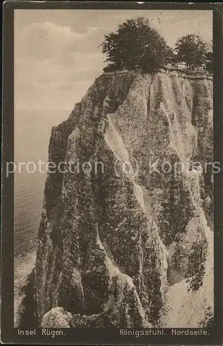 Stubbenkammer Ruegen Koenigsstuhl Kreidefelsen Schlucht Aussichtsplattform Steilkueste Kat. Sassnitz