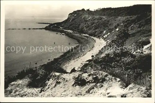 Kloster Hiddensee Blick zur Hucke Uferweg Kat. Insel Hiddensee