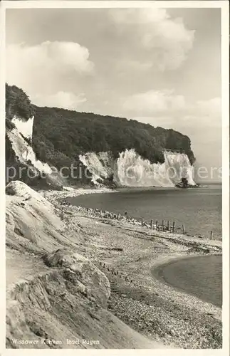 Wissower Klinken Kreidefelsen Steilkueste Strand Kat. Sassnitz