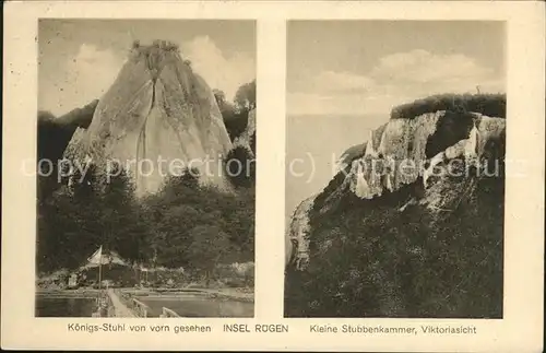 Stubbenkammer Ruegen Koenigsstuhl Kreidefelsen Steilkueste Landungsbruecke Viktoriasicht Kat. Sassnitz