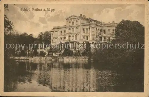 Putbus Ruegen Fuerstliches Schloss Teich Kat. Putbus