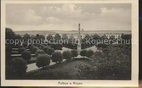 Putbus Ruegen Cirkus Obelisk Kat. Putbus