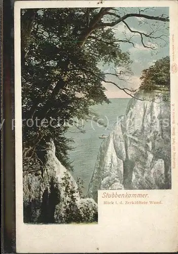 Stubbenkammer Ruegen Koenigsstuhl Kreidefelsen Schlucht Aussichtsplattform Steilkueste Kat. Sassnitz