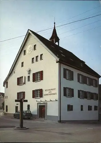 Schleitheim Restaurant zum Gemeindehaus Kat. Schleitheim