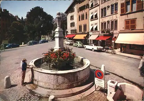 Geneve GE La Fontaine de la Place du Bourg de Four Kat. Geneve