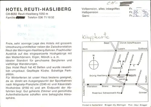 Hasliberg Reuti Hotel Reuti Details Kat. Hasliberg Reuti