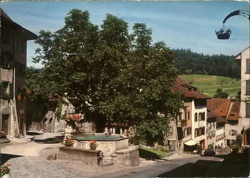 Kaiserstuhl Dorfpartie Brunnen Kat. Kaiserstuhl