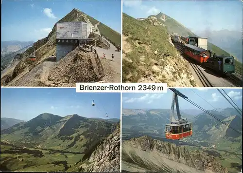 Brienzer Rothorn BE Seilbahn Dampfzahnradbahn Alpenpanorama Kat. Brienzer Rothorn