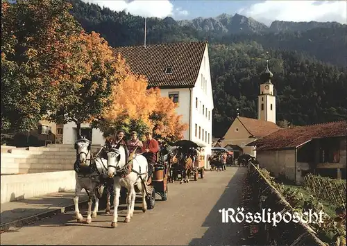 Bad Ragaz Roessliposcht Pferdekutschfahrten Kat. Bad Ragaz