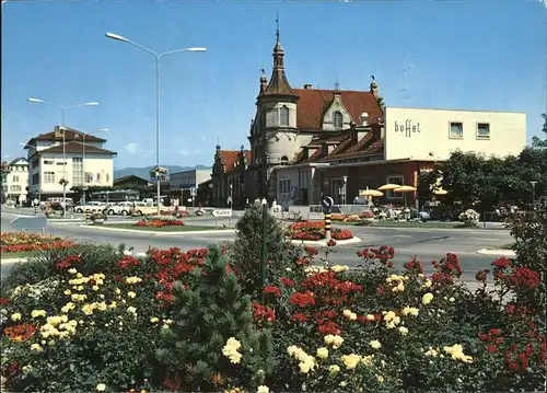 Rapperswil SG Bahnhof und Post Kat. Rapperswil SG