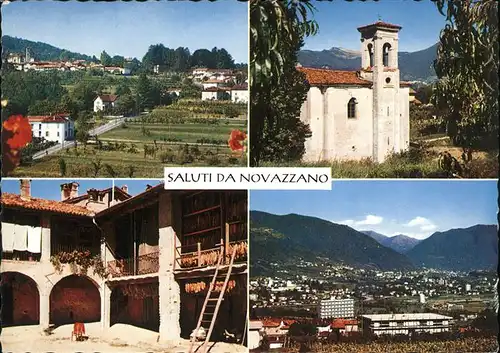 Novazzano Panorama Kirche Details Kat. Novazzano