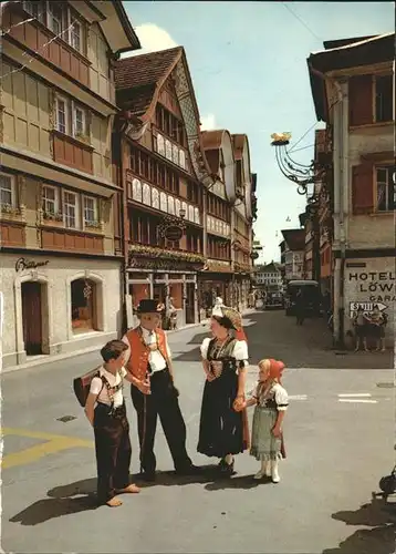 Appenzell IR Hauptgasse Trachten Kat. Appenzell