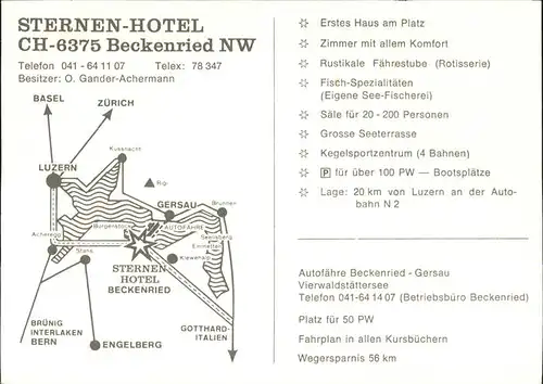 Beckenried Sternen Hotel Details Kat. Beckenried