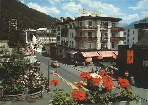 Davos GR Blick auf die Promenade Kat. Davos