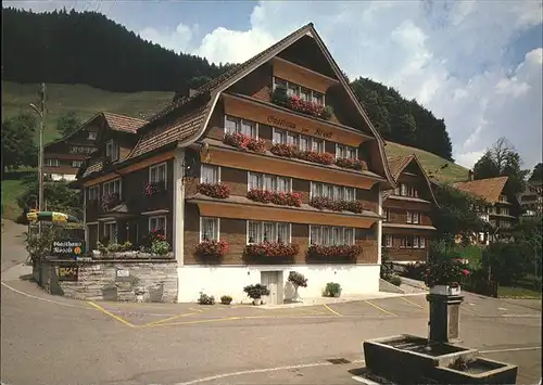 Krinau Gasthaus Roessli Brunnen Kat. Krinau