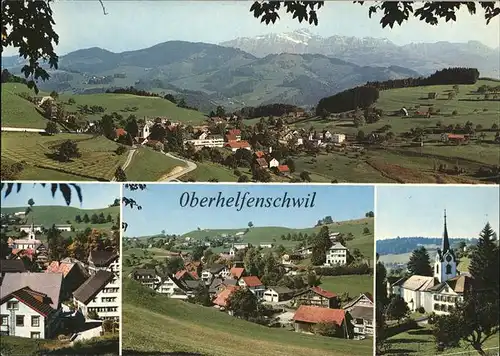 Oberhelfenschwil Panorama Blick zum Saentis Kat. Oberhelfenschwil