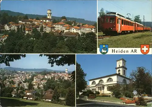 Heiden AR Panorama Kirche Bahn / Heiden /Bz. Vorderland