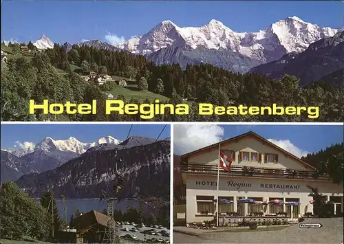 Waldegg Interlaken Hotel Regina Beatenberg mit Alpen Panorama Kat. Waldegg