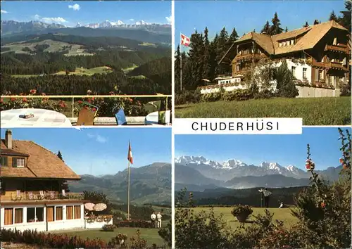 Roethenbach Emmental Kurhaus Chuderhuesi Alpen Panorama Kat. Roethenbach Emmental