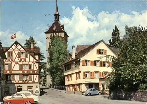 Arbon TG Dorfpartie mit Kirche Kat. Arbon