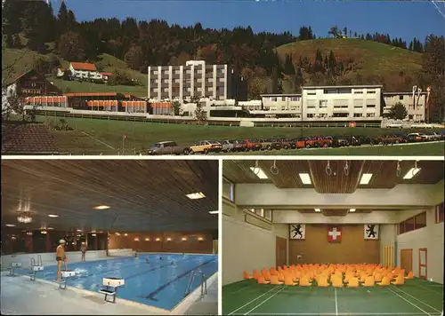 Gais AR Klinik fuer med Rehabilitation Schwimmbad Mehrzweckhalle / Gais /Bz. Mittelland