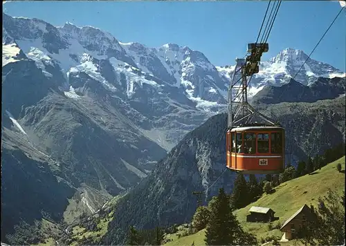 Schilthorn Muerren Schilthornbahn Mittaghorn Grosshorn Breithorn Kat. Schilthorn