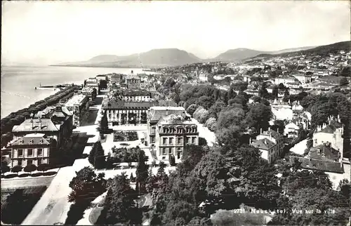 Neuchatel NE Vue sur la ville / Neuchatel /Bz. NeuchÃ¢tel