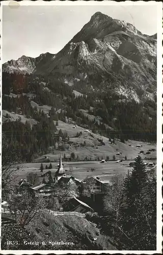 Gsteig mit Spitzhorn Kat. Gsteig