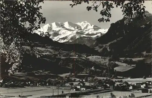 Scharnachtal Bluemlisalp mit Reichenbach und Scharnachtal Kat. Scharnachtal