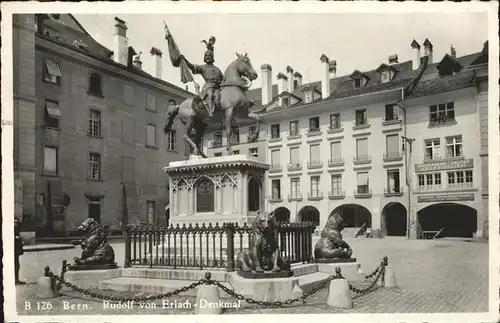 Bern BE Rudolf von Erlach Denkmal Kat. Bern